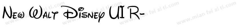 New Walt Disney UI R字体转换